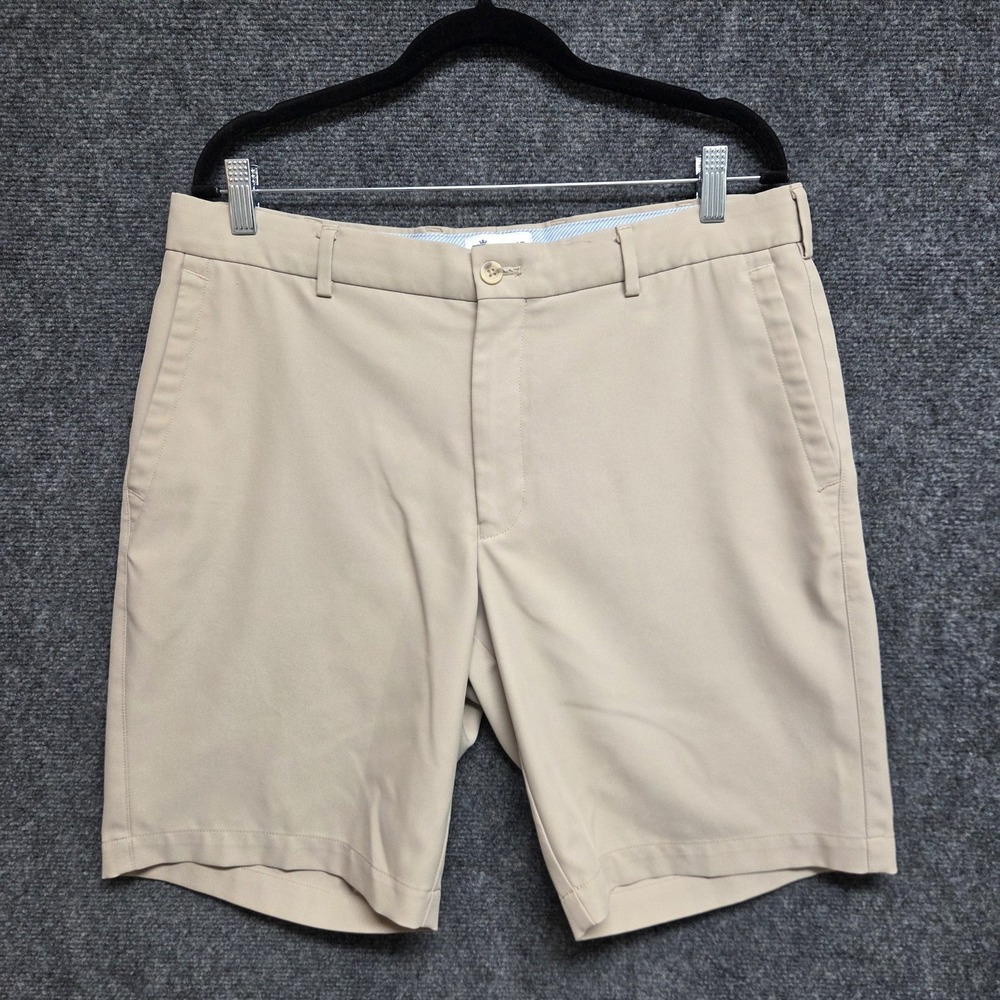 Peter Millar Shorts Mens 34 Beige Salem Performance The Country Club Of Orlando